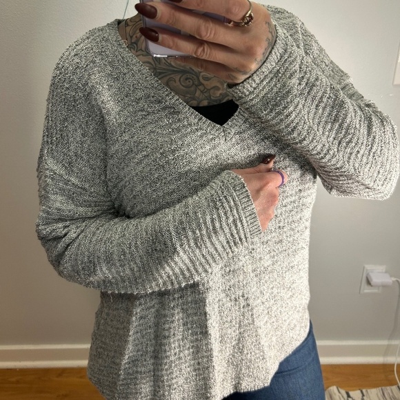 Calvin Klein Sweaters - Women's Gray Long Sleeve Sweater Size Extra Large Calvin Klein Jeans Pullover